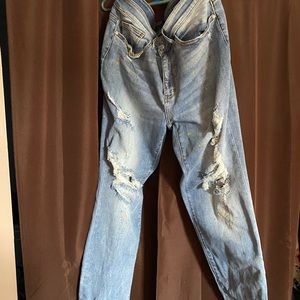 Brand New/No Tags Judy Blues Splattered Paint Boyfriend Jeans